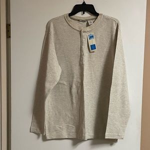 MENS NWT Oatmeal Henley